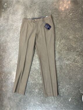 CON.STRUCT Men’s Modern Fit Stretch Dress Pants Tan 33x32 NWT Wrinkle Resistant